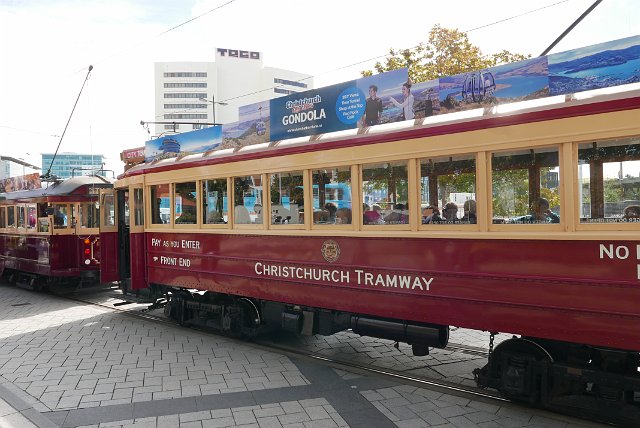 661-Christchurch-030.jpg - Omdat we nog slechts over één namiddag beschikken, nemen we de Christchurch Tramway. Een ideale manier om een eerste indruk te krijgen van het stadscentrum.